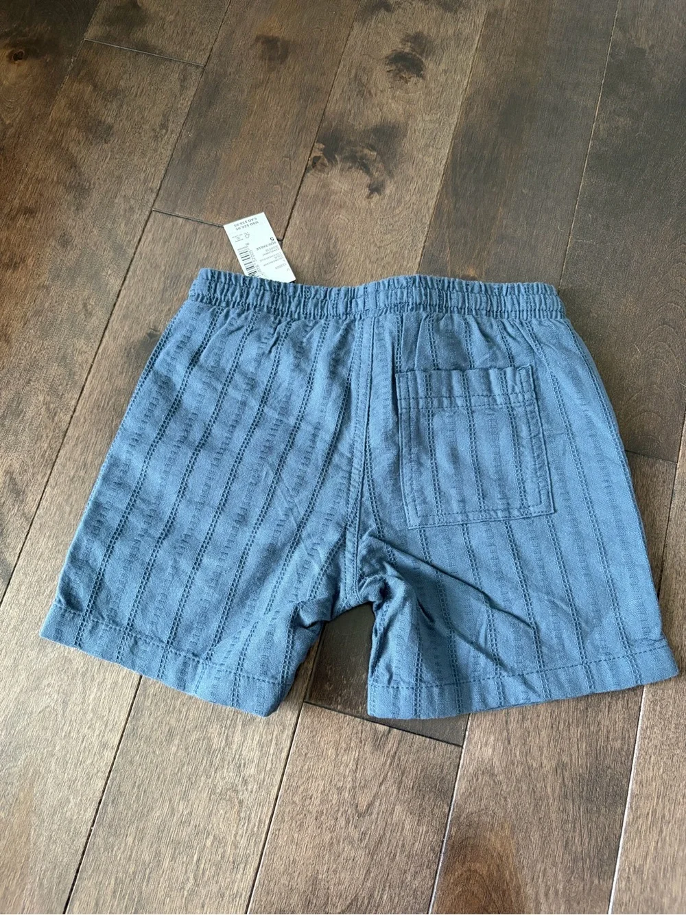 NWT Boys The Children's Place Soft Textured Blue Knit Pull-On jogger Shorts
